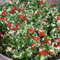 Homemade keto is tabouleh is easy and nutritious to make.
